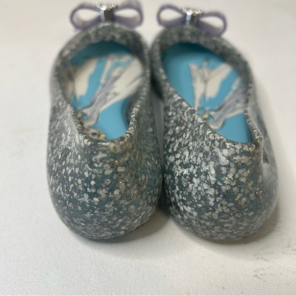 Mini Melissa Disney Sweet Love Princess Elsa Girls Flats Shoes - Size 1 - Frozen - Picture 8 of 11